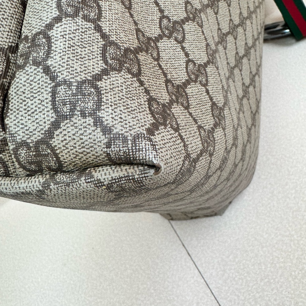 Vintage Gucci Beige and Brown Tote Bag - Picture 12 of 13